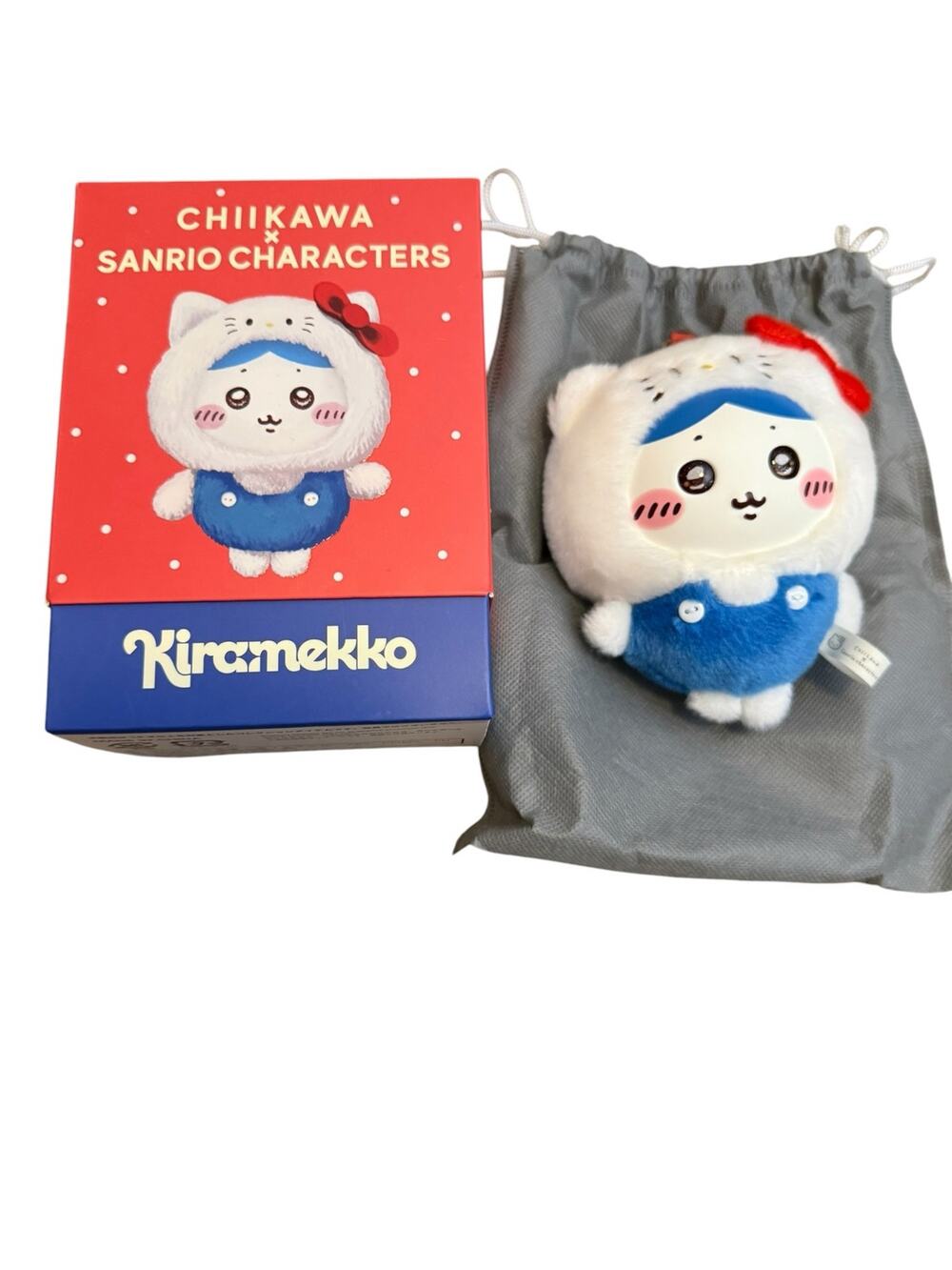 Chiikawa Sanrio Hachiware Hello Kitty Kiramekko Plush Plendant